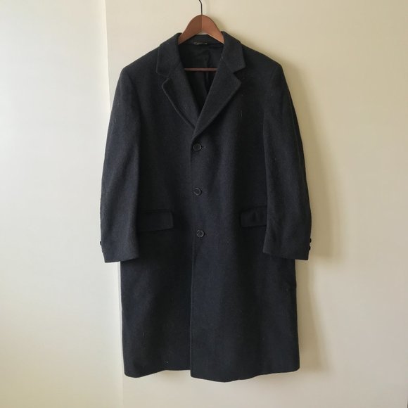 Vintage Alpacuna Overcoat Grey Wool 60's/70's - Picture 2 of 8